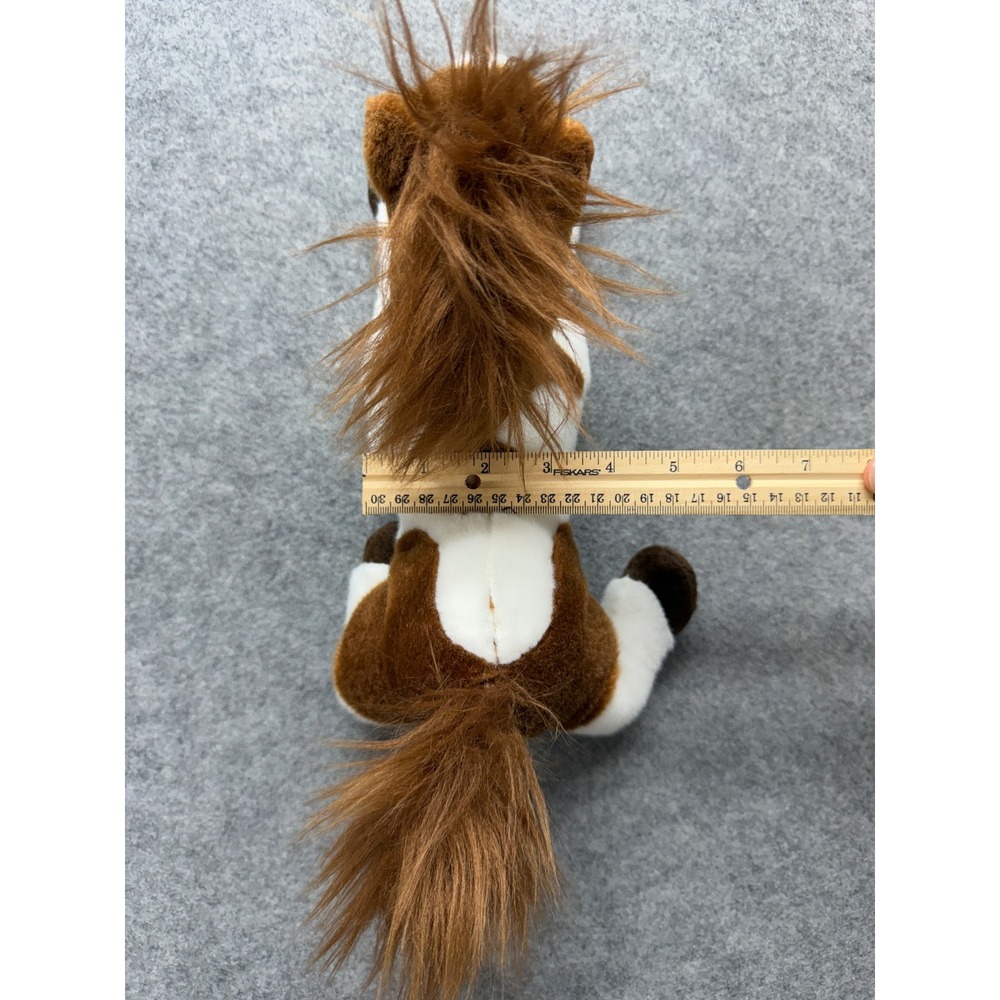 Aurora World Pinto Horse Plush Brown White Get Well Heart Stuffed Animal 11 Inch - Picture 12 of 12